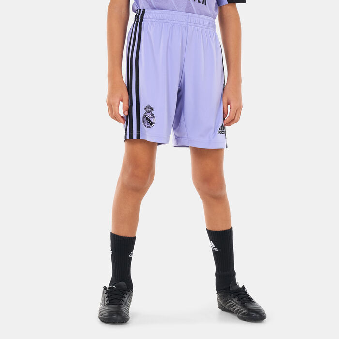 adidas Kids' Real Madrid Away Shorts - 2022/23 Purple image number 0