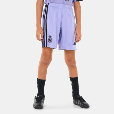 adidas Kids' Real Madrid Away Shorts - 2022/23 Purple adidas Kids' Real Madrid Away Shorts - 2022/23 Purple