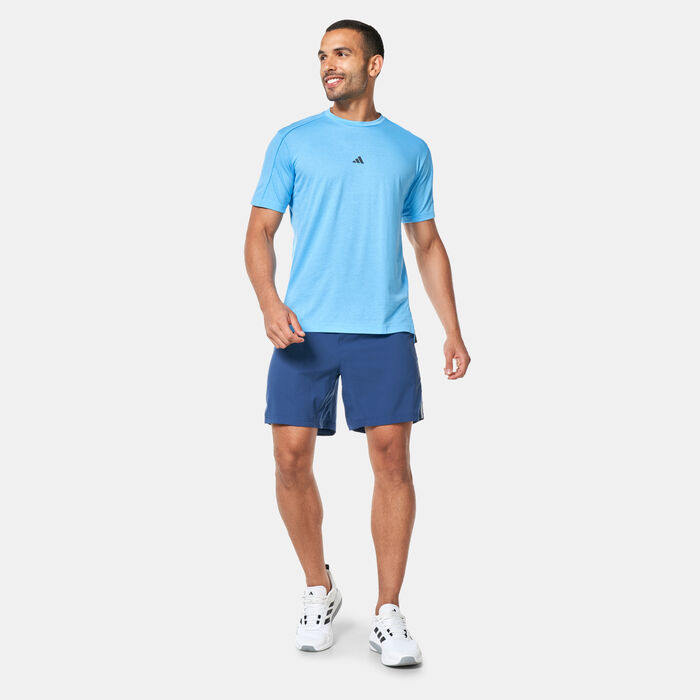 adidas Men's Yoga T-Shirt Blue image number 4