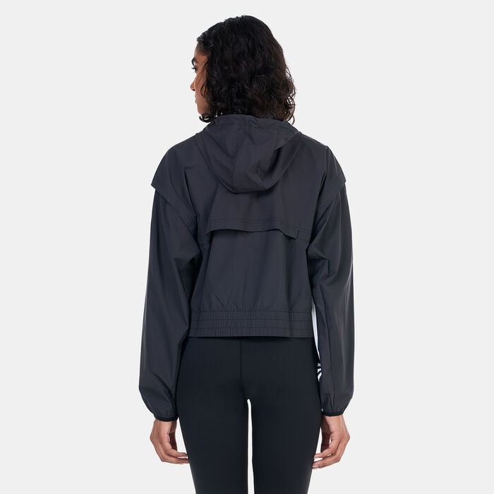 adidas Women’s WIND.RDY Hyperglam Windbreaker Training Jacket Black adidas Women’s WIND.RDY Hyperglam Windbreaker Training Jacket Black image number 1