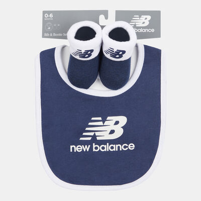 New Balance Kids' Bib & Bootie 2-Piece Set Blue New Balance Kids' Bib & Bootie 2-Piece Set Blue
