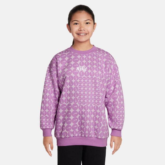 Nike Kids' Sportswear Club Fleece Sweatshirt Purple Nike Kids' Sportswear Club Fleece Sweatshirt Purple image number 0