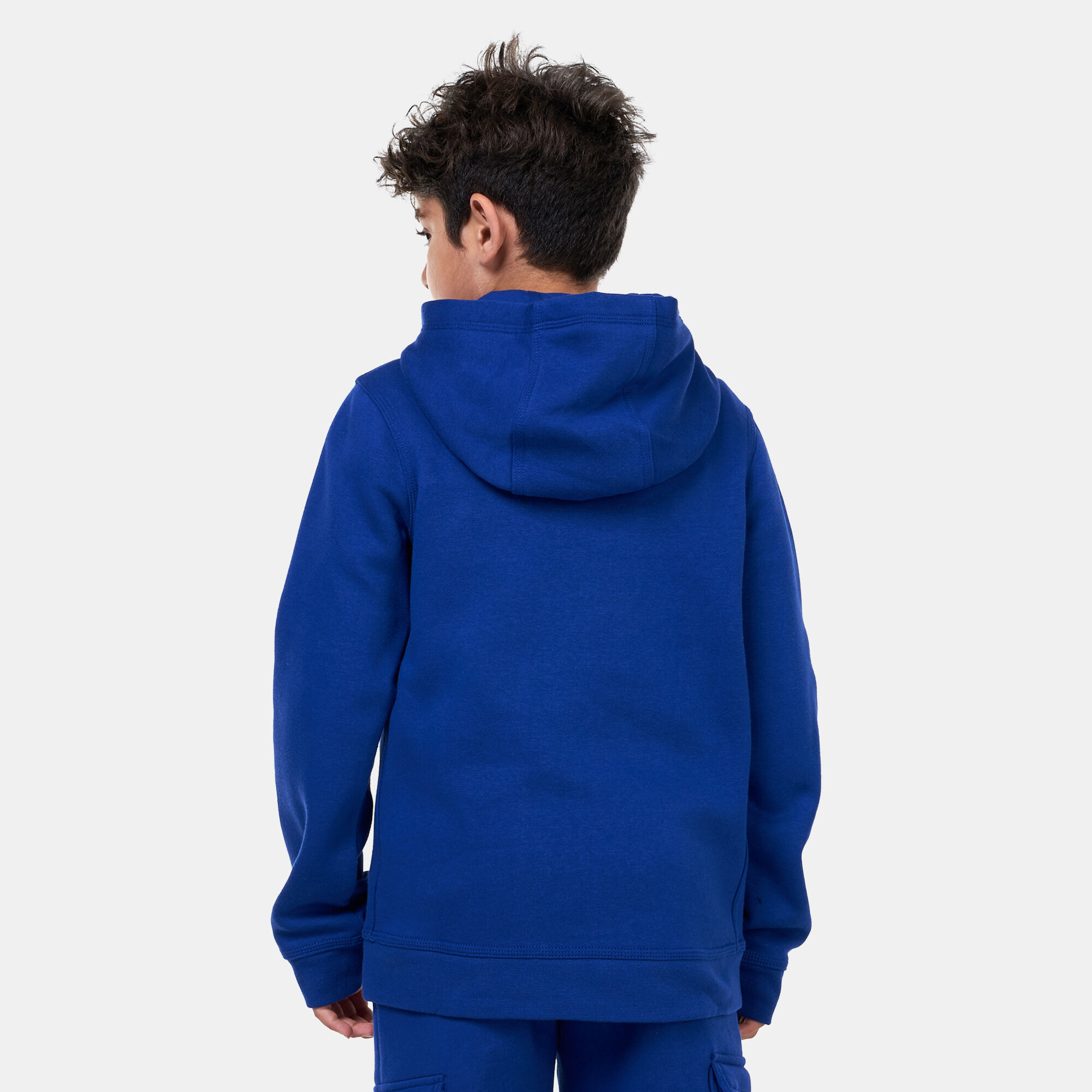 Kids Sportswear Fleece Graphic Hoodie Blue Nike in KSA SSS