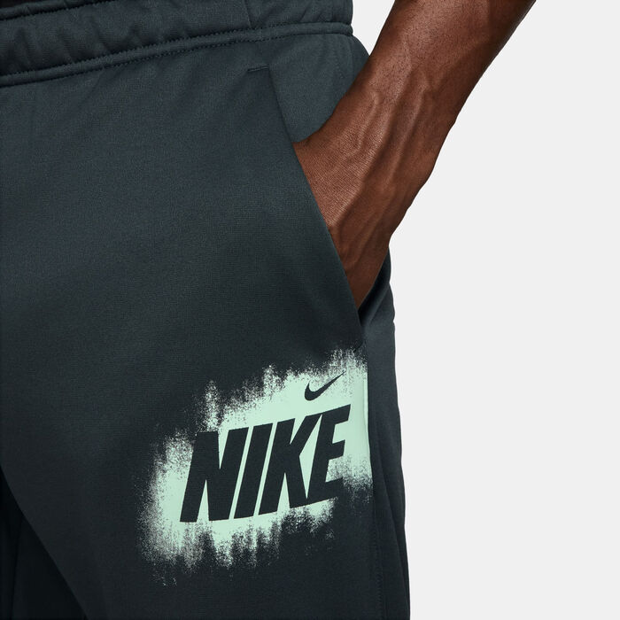 Nike Men's Therma-FIT Fleece Joggers Green Nike Men's Therma-FIT Fleece Joggers Green image number 2