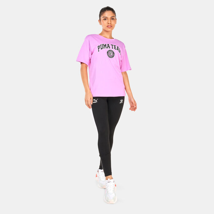PUMA Women's Team Graphic T-Shirt Purple PUMA Women's Team Graphic T-Shirt Purple image number 2