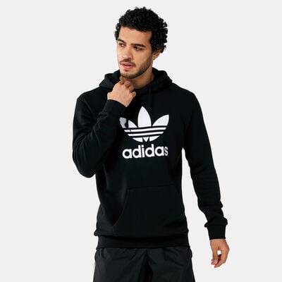 adidas Originals Men's Adicolor Classics Trefoil Hoodie Black adidas Originals Men's Adicolor Classics Trefoil Hoodie Black
