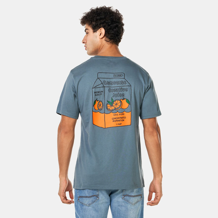 Converse Men's Creative Juice T-Shirt Blue Converse Men's Creative Juice T-Shirt Blue image number 1
