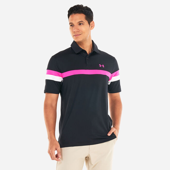 Under Armour Men's T2G Color Block Polo Shirt Black Under Armour Men's T2G Color Block Polo Shirt Black image number 0