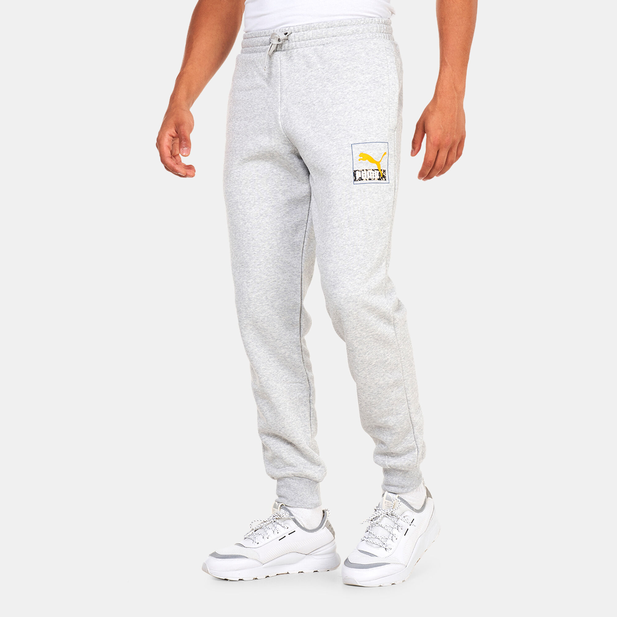 Grey joggers hotsell puma