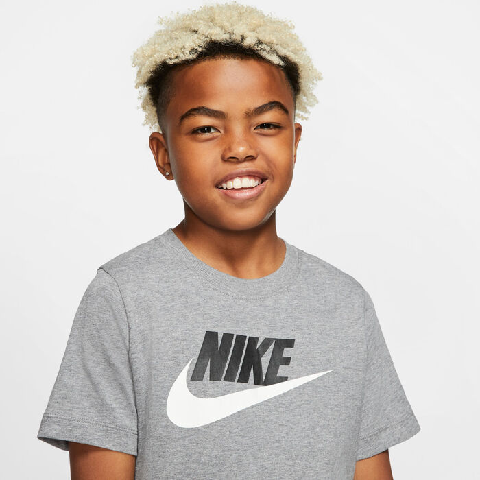Nike Kids' Futura Icon T-Shirt (Older Kids) Grey image number 3