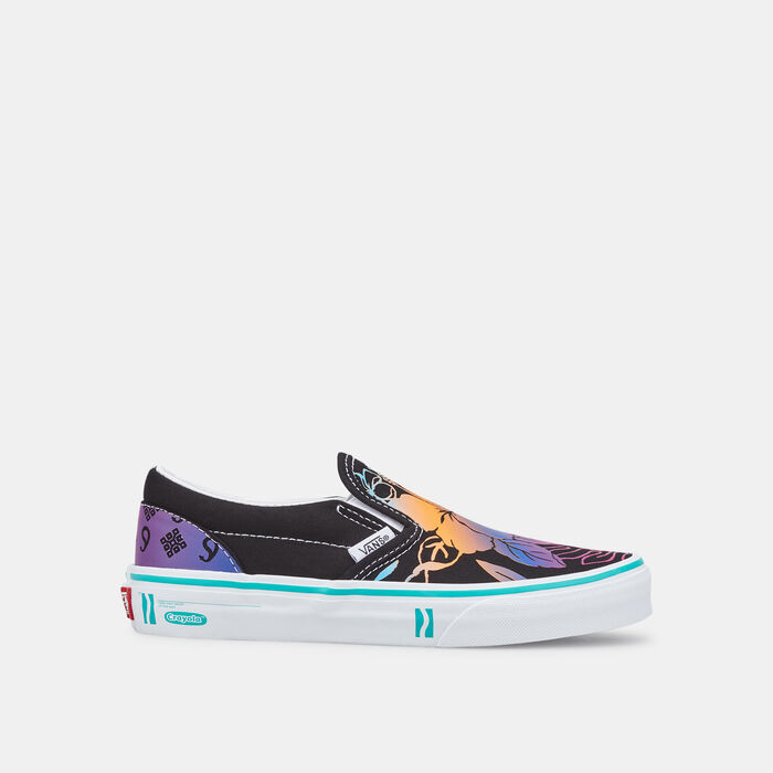 Vans Kids' x Crayola Classic Slip-On Unisex Shoe Black Vans Kids' x Crayola Classic Slip-On Unisex Shoe Black image number 0