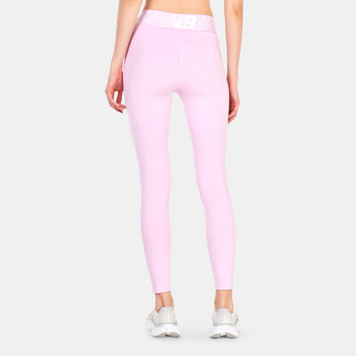 New Balance Women's Relentless Crossover Leggings Pink