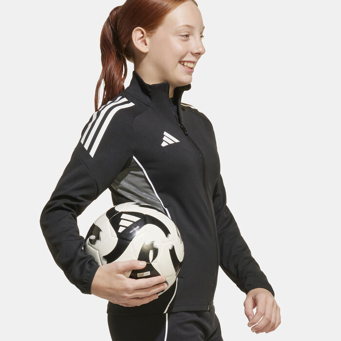 adidas Kids' Tiro 25 Competition Football Training Jacket Black adidas Kids' Tiro 25 Competition Football Training Jacket Black image number 4