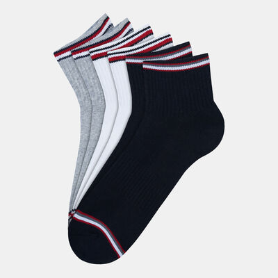 Sun and Sand Sports Men's Cotton Crew Socks Multi-Color