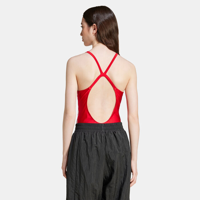 adidas Originals Women's 3-Stripes Bodysuit Red adidas Originals Women's 3-Stripes Bodysuit Red image number 1