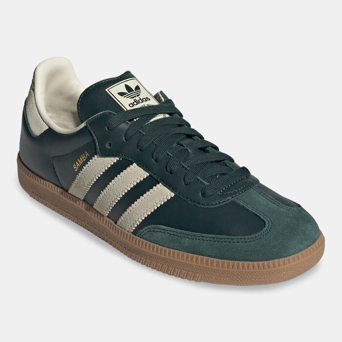 adidas Originals Men's Samba OG Shoes Green adidas Originals Men's Samba OG Shoes Green image number 1