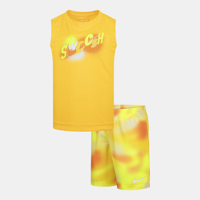 Nike Kids' Hazy Rays Tank Top and Shorts Set Orange Nike Kids' Hazy Rays Tank Top and Shorts Set Orange image number 0