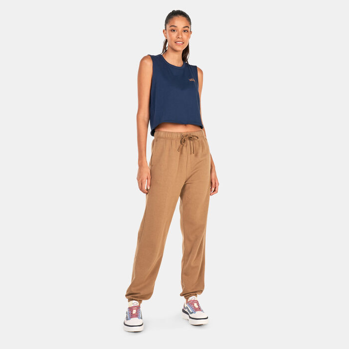 Vans Women's Armanto Fleece Pants Brown Vans Women's Armanto Fleece Pants Brown image number 2