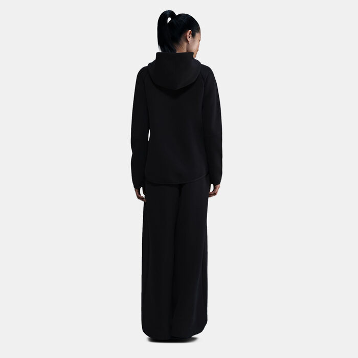 Nike Women's Sportswear Tech Fleece Windrunner Full-Zip Hoodie Black Nike Women's Sportswear Tech Fleece Windrunner Full-Zip Hoodie Black image number 1
