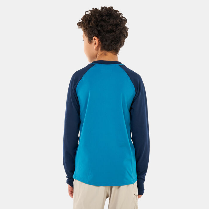 Columbia Kids' Sandy Shores™ Sunguard Long Sleeve T-Shirt Blue Columbia Kids' Sandy Shores™ Sunguard Long Sleeve T-Shirt Blue image number 1