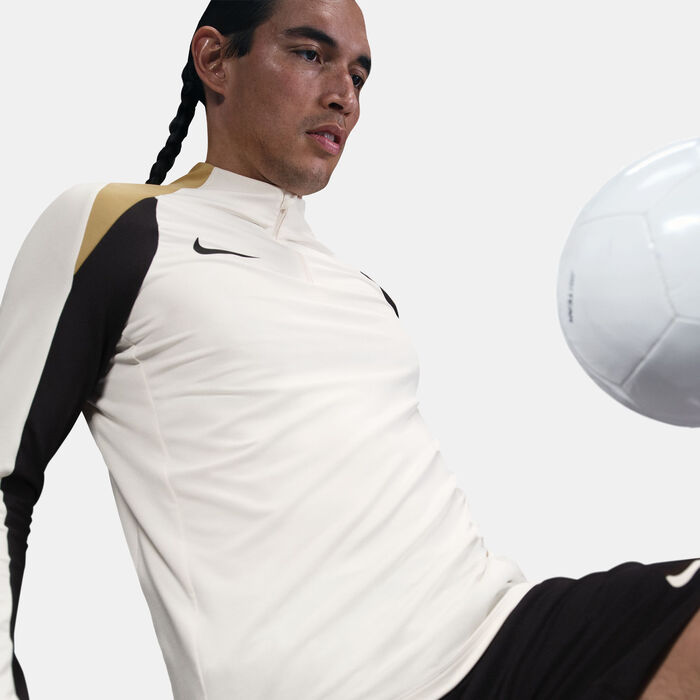 Nike Men's Strike Dri-FIT 1/2-Zip Football Drill Top Ivory image number 2