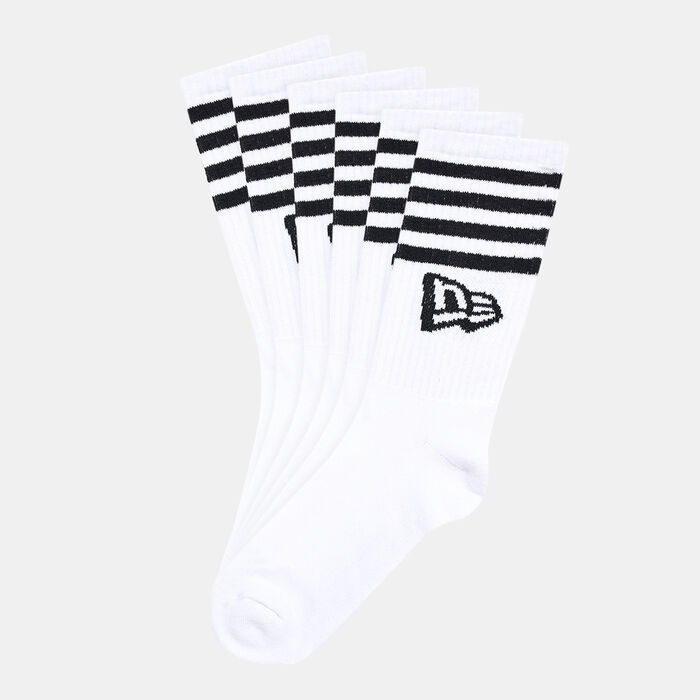 Stripes Crew Socks (3 Pack) White New Era in KSA -SSS