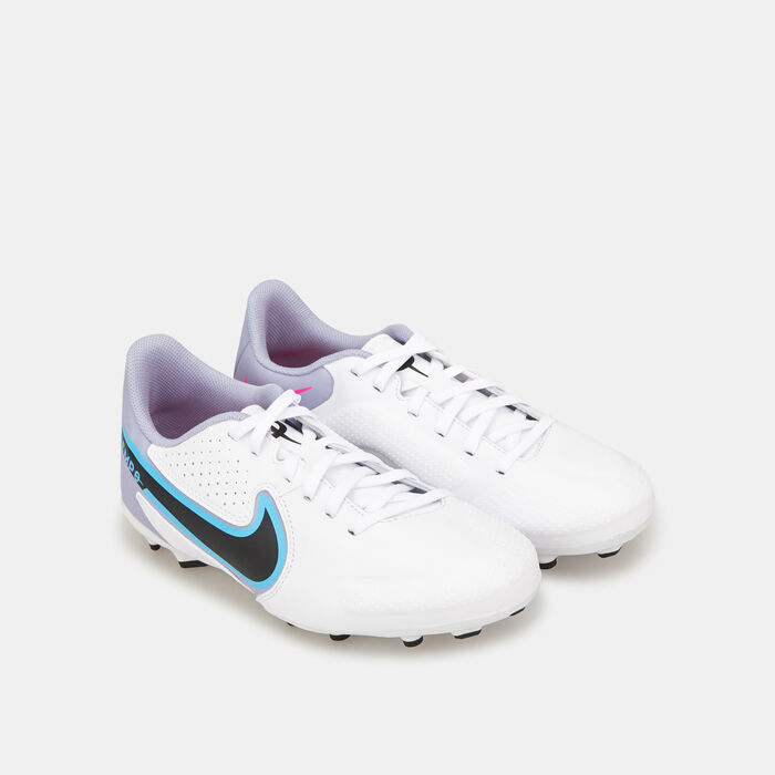 Nike Kids' Tiempo Legend 9 Academy Firm Ground Football Shoe White image number 2