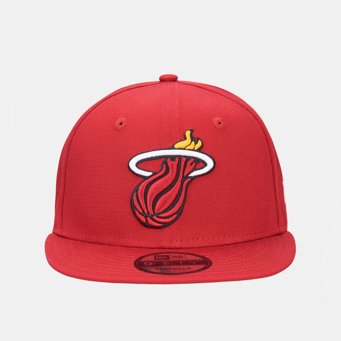New Era Men's NBA Miami Heat Rear Logo 9FIFTY Cap Red image number 0