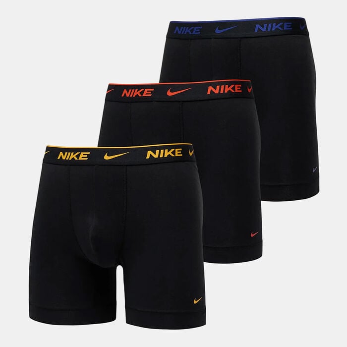 Nike Men's Logo Boxer Briefs (3 Pack) Black Nike Men's Logo Boxer Briefs (3 Pack) Black image number 0