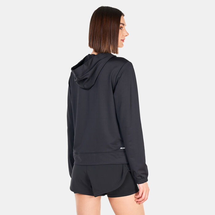 New Balance Women's Relentless Terry Hoodie Black image number 1