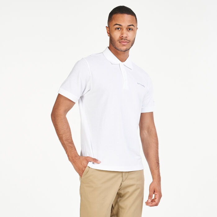 Columbia Men's Cascade Range™ Polo T-Shirt White Columbia Men's Cascade Range™ Polo T-Shirt White image number 0