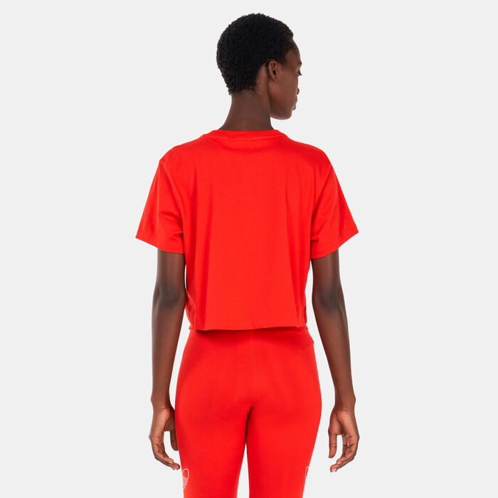 adidas Originals Women's Crop Top Red adidas Originals Women's Crop Top Red image number 1