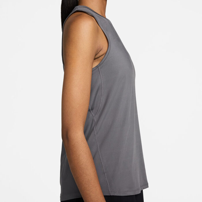 Nike Women's One Classic Dri-FIT Training Tank Top Grey Nike Women's One Classic Dri-FIT Training Tank Top Grey image number 3