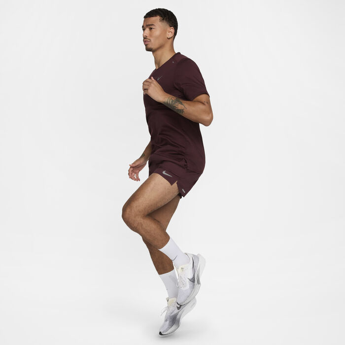 Nike Men's Stride Dri-FIT Running Shorts Maroon image number 6