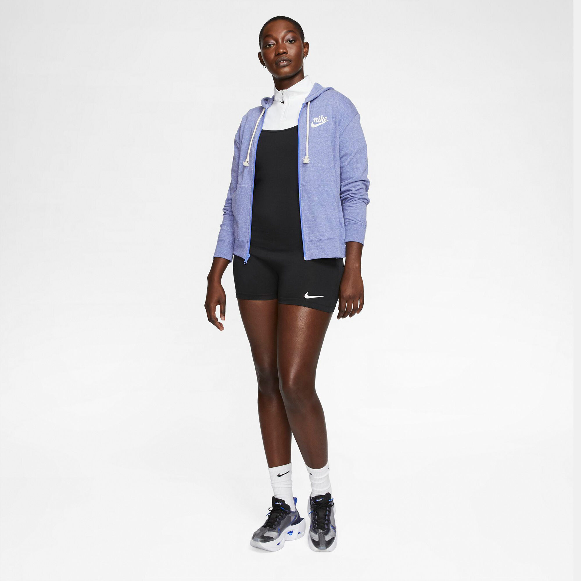 Navy blue nike jacket womens sales