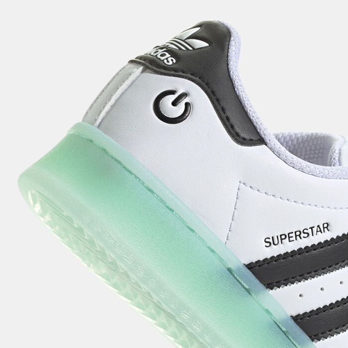 adidas Originals Kids' Superstar LED Lights Shoes White image number 4
