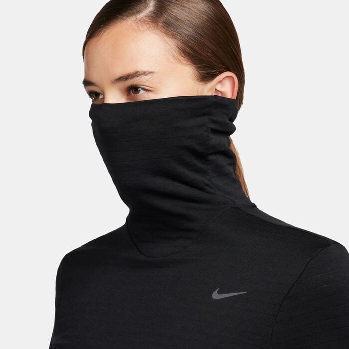Nike Women's Therma-FIT Swift Element Running Top Black Nike Women's Therma-FIT Swift Element Running Top Black image number 4