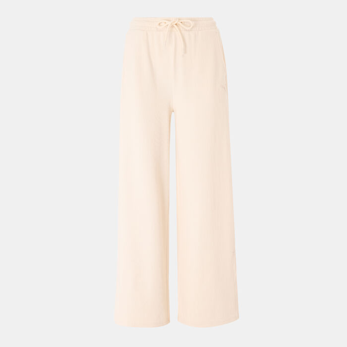 PUMA Women's HER Comfort Pants Beige PUMA Women's HER Comfort Pants Beige image number 0