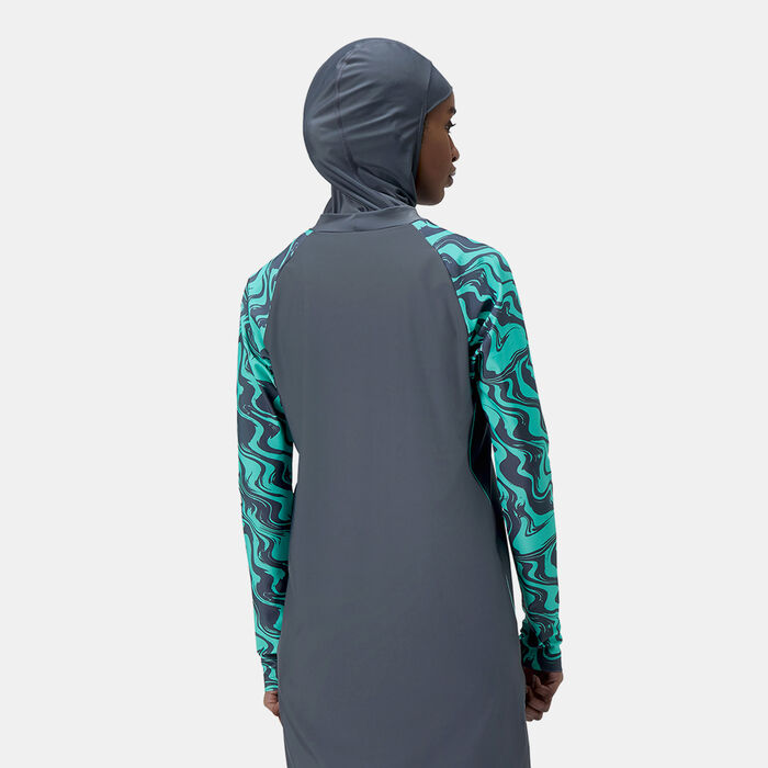 Speedo Women's Modest 3-Piece Swimming Set Blue image number 1