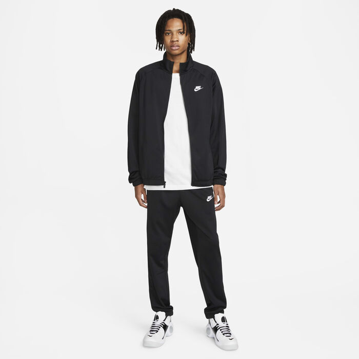 Nike Men's Club Poly-Knit Tracksuit Black image number 8