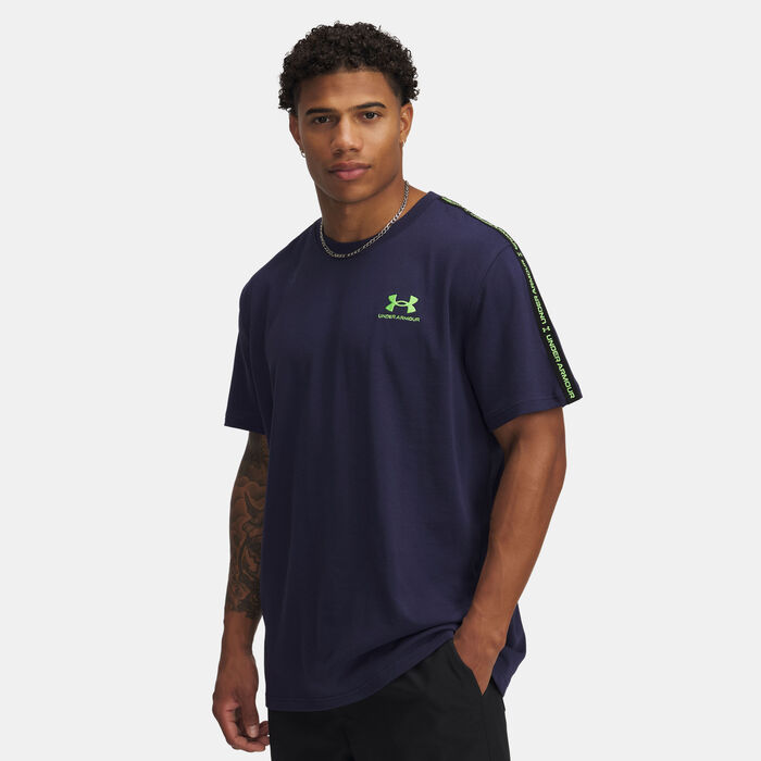 Under Armour Men's Icon Taping T-Shirt Blue image number 0