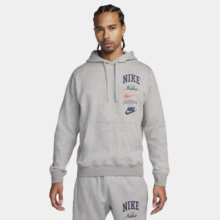 Nike Men's Club Fleece Hoodie Grey Nike Men's Club Fleece Hoodie Grey image number 0