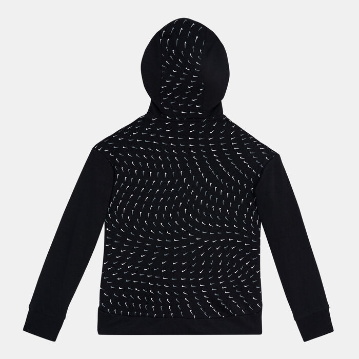 Nike Kids' Essentials Allover Print Hoodie Black image number 1