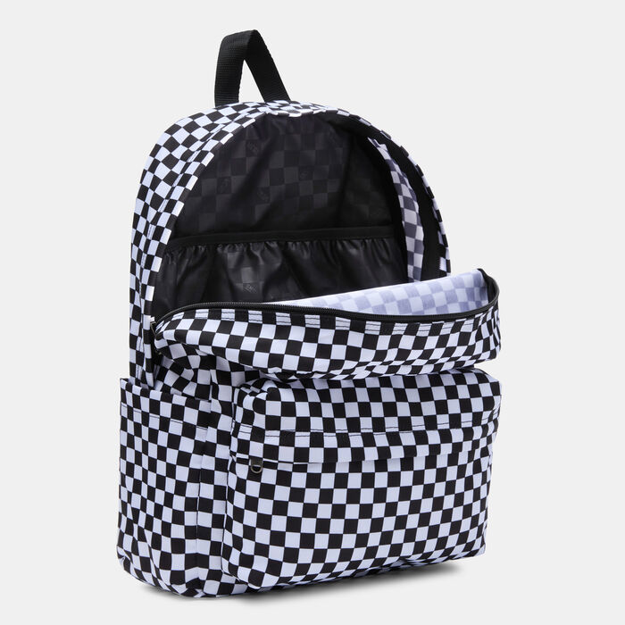 Vans Old Skool Checkerboard Backpack Black Vans Old Skool Checkerboard Backpack Black image number 2