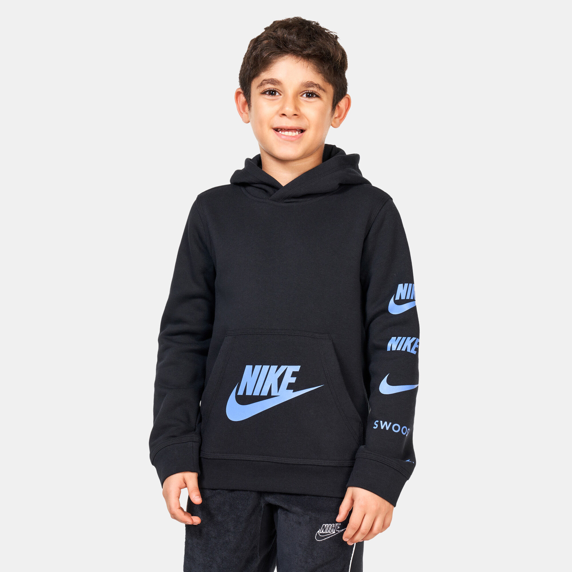 Kids Sportswear Standard Issue Fleece Hoodie Older Kids Black Nike in KSA SSS
