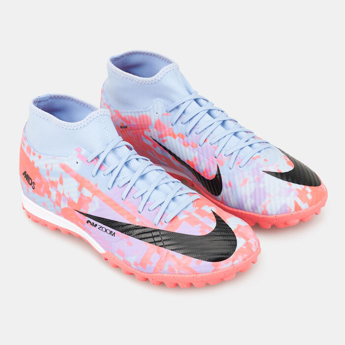 Nike Men's Zoom Mercurial Superfly 9 Academy Turf Football Shoe Purple image number 2