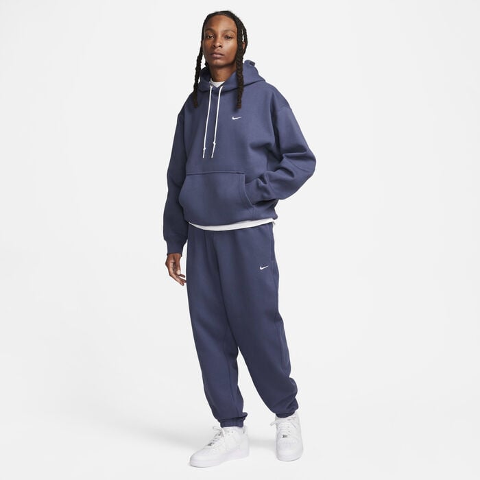 Nike Men's Solo Swoosh Fleece Pants Blue Nike Men's Solo Swoosh Fleece Pants Blue image number 5