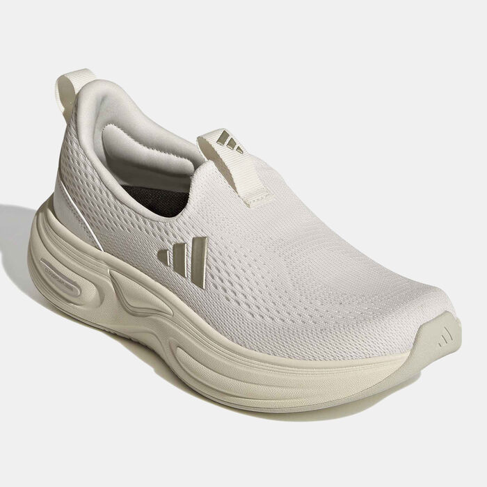 adidas Women's Cloudfoam Cuxxion Lounge Slip-On Shoes White image number 1