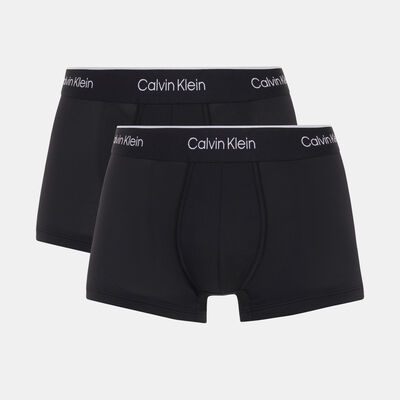 Calvin Klein Men's Low Rise Trunk Briefs (2 Pack) Black Calvin Klein Men's Low Rise Trunk Briefs (2 Pack) Black
