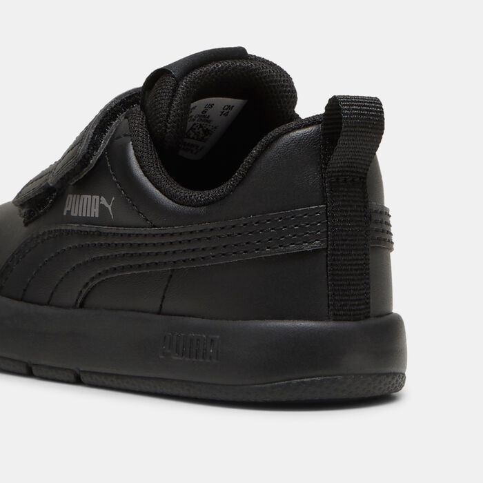 PUMA Kids' Courtflex v3 Velcro Shoes Black PUMA Kids' Courtflex v3 Velcro Shoes Black image number 4